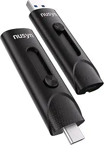 512GB External SSD/USB Drive - Up to 1050MB/s, 2-in-1 USB-C + USB-A, USB 3.2 Gen2, Portable Solid State Drive for iPhone, Android Phones/Tablets, PS4, Windows & Mac