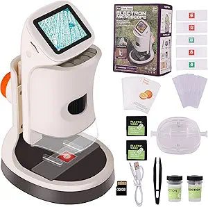 Microscope for Kids,1000X Magnification.Digital Microscope with 1080p 2" HD Screen,Photo & Video Recording,USB Rechargeable.Microscope for Kids 8-12