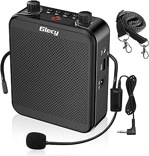 Portable Voice Amplifier, 30W 2800mAh Bluetooth Rechargeable Personal Voice Amplifier with Microphone Headset, Pa Systems Speaker for Multiple Locations Classroom, Meetings and Outdoors - Image 1