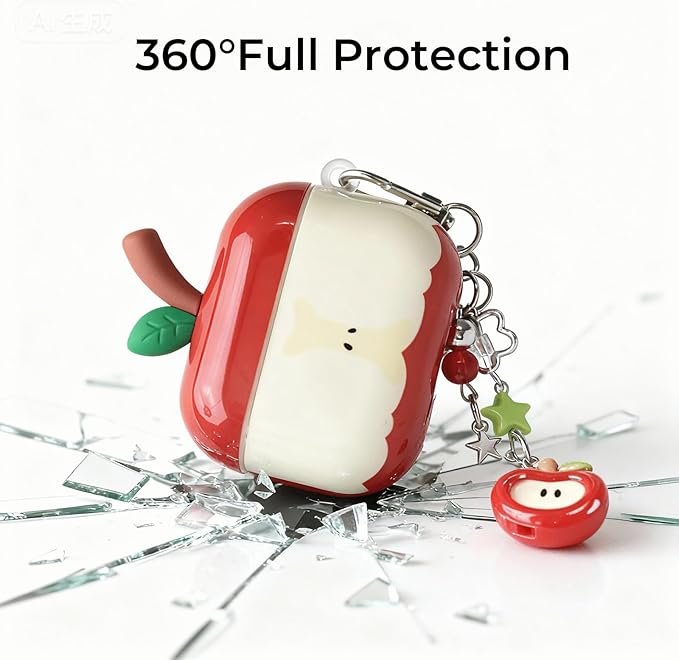 for AirPods Pro 2 Case 2025 with Lock Clear Cases,Soft TPU Cover for Airpods Pro 2rd Case for Air pod Pro 2 Cover with Keychain Cute Airpods Pro 2 Gen for Women Girls