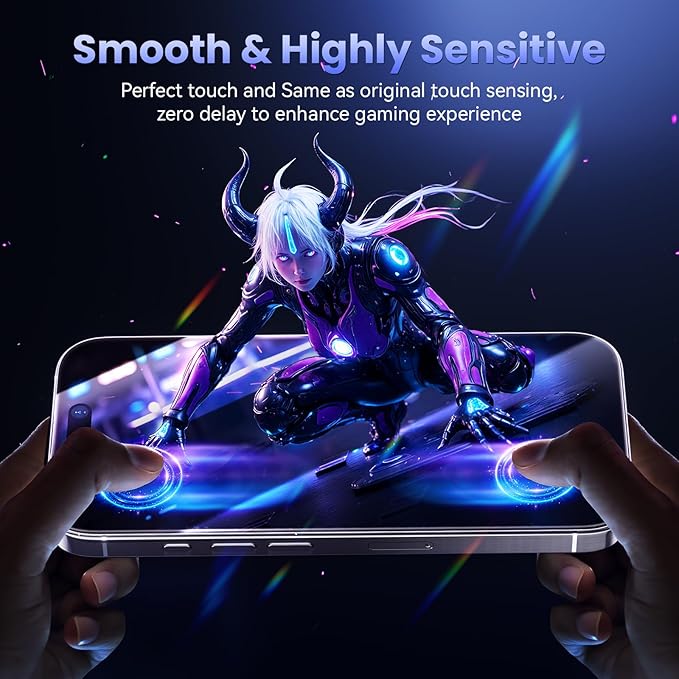 25° Anti-Spy Privacy Screen Protector for iPhone 14 Pro 6.1 Inch, 3-Pack with Auto-Alignment Kit – 9H Hardness, HD Clear, Bubble-Free, Case-Friendly Tempered Glass