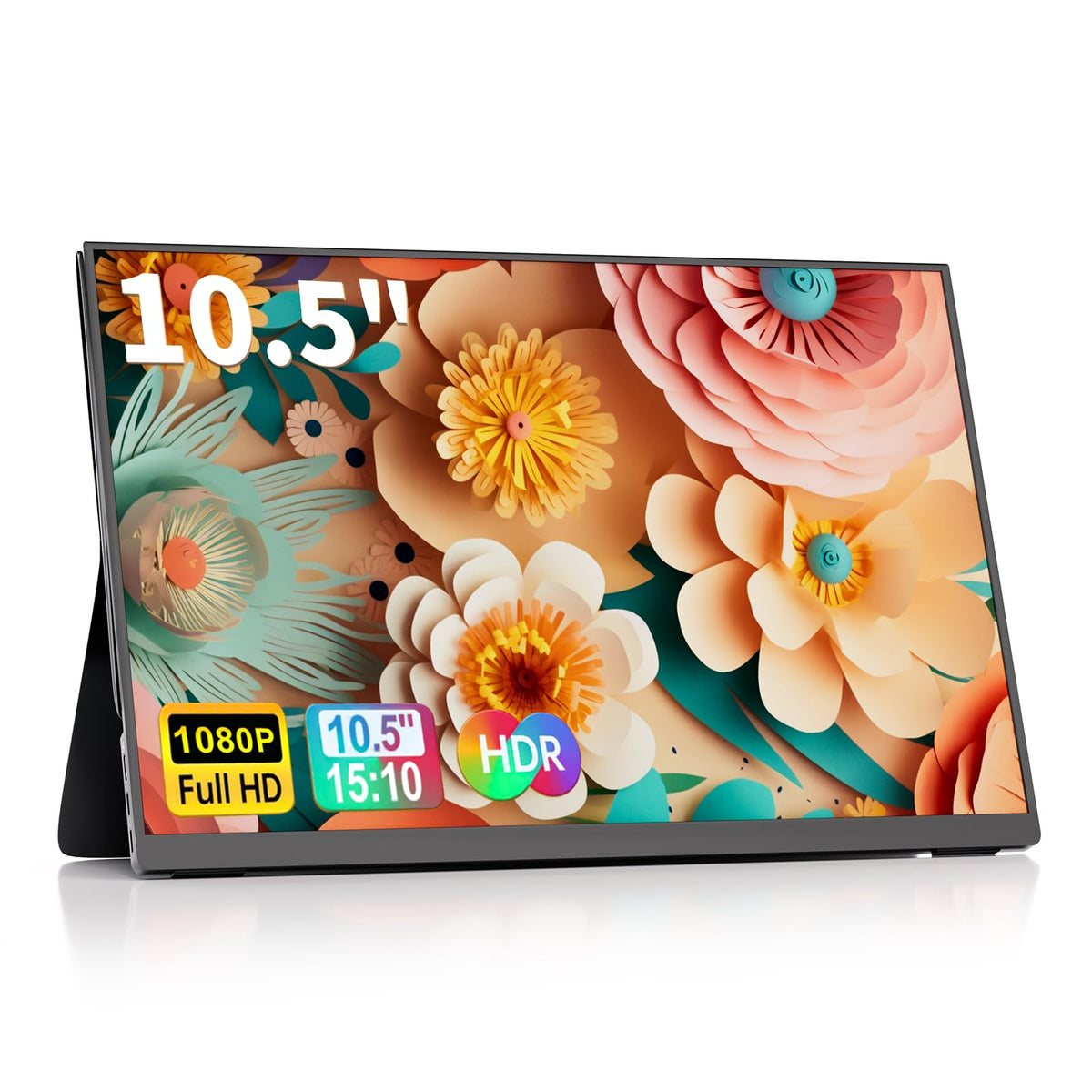10.5" Portable Monitor 60HZ 1920x1200 FHD IPS with USB-C Mini HDMI
