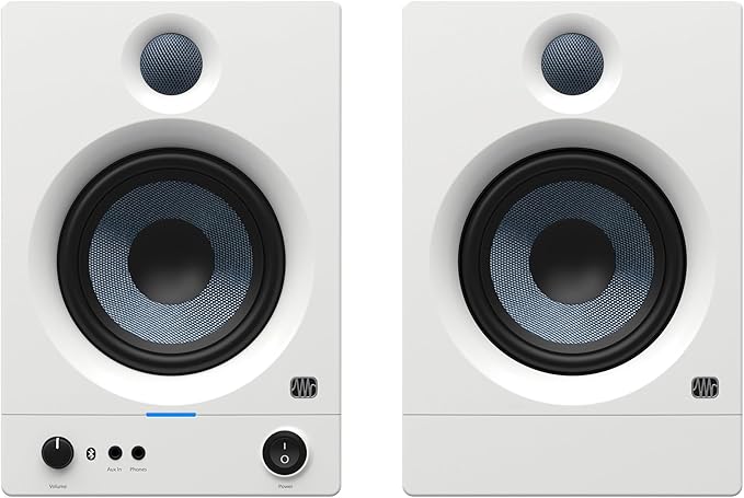 PreSonus Eris 5BT White 5.25-inch Media Reference Monitors with Bluetooth Wireless Technology