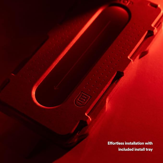 BodyGuardz Red Light Converter Screen Protector – Passive Red Light Therapy for Face - Promotes Better Sleep, Healthier Skin, Reduced Eye Strain – 9H Tempered Glass, Easy Install (Galaxy S26+)