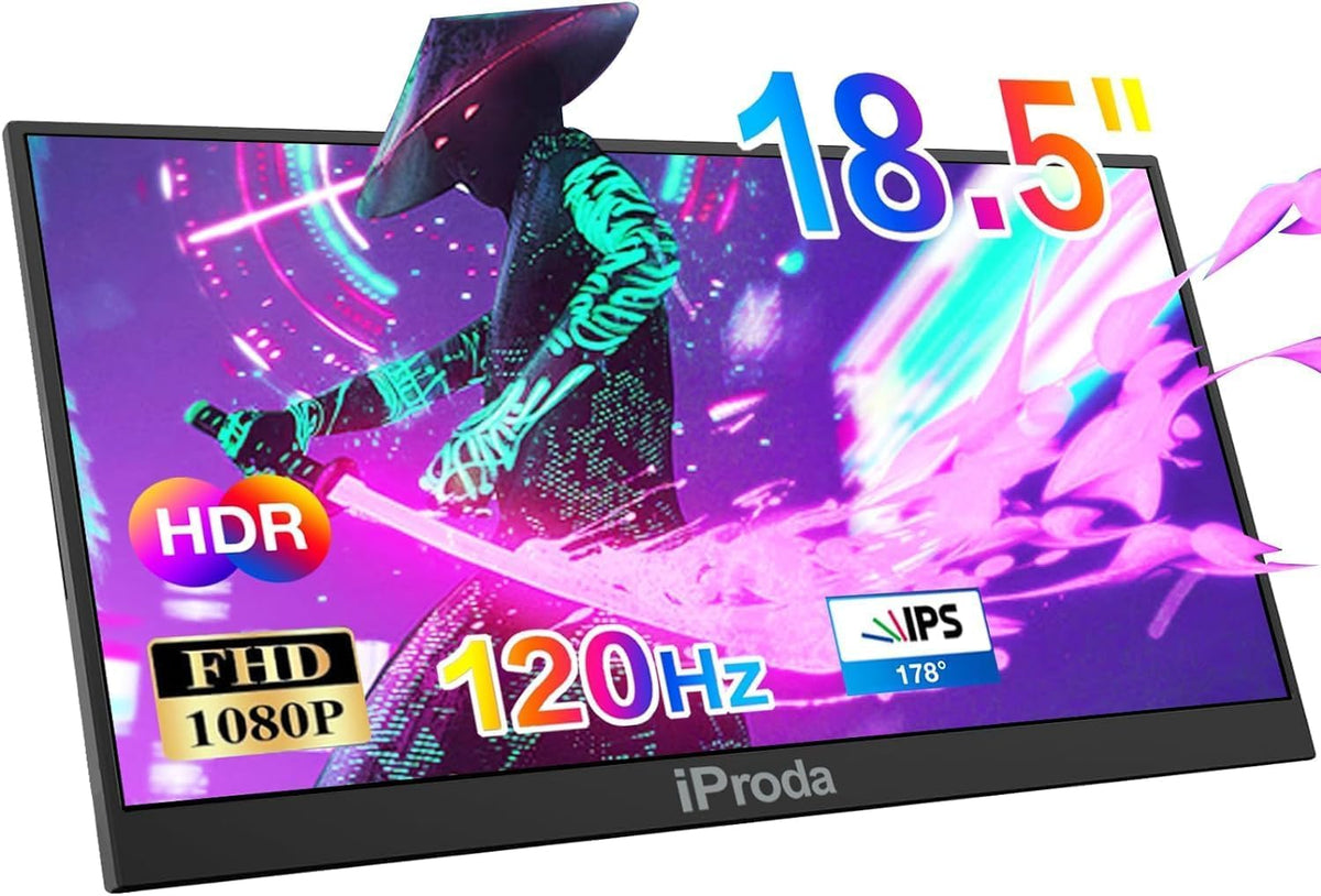 18.5 inch Portable Monitor for Laptop120hz Portable Gaming Monitor FHD1080