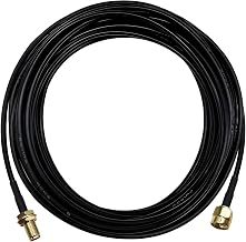 SMA Extension Cable 18ft, SMA Male to Female Low Loss RG174 Coaxial Cable Extender for SDR, Wireless Security Camera, Network System, GPS LTE 4G 5G WiFi Radio Antennas
