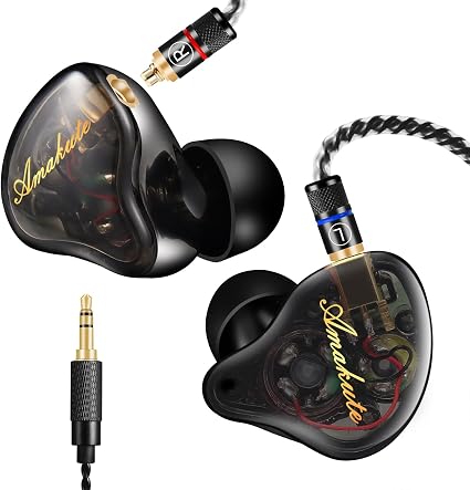 DEMAKE in Ear Monitor with Detachable Silver-Plated 3.5mm Cable