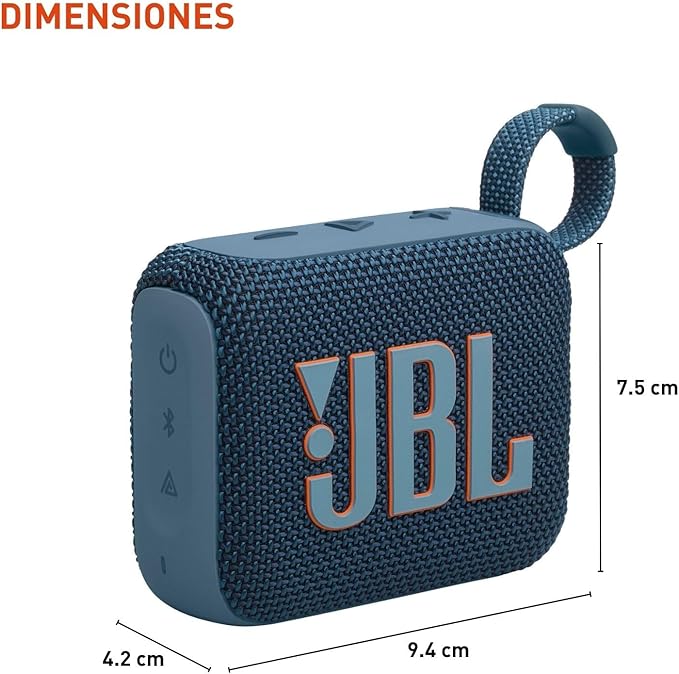 JBL JBLGO4BLUAM-Z Go 4 Portable Bluetooth Speaker, Blue - Certified Refurbished
