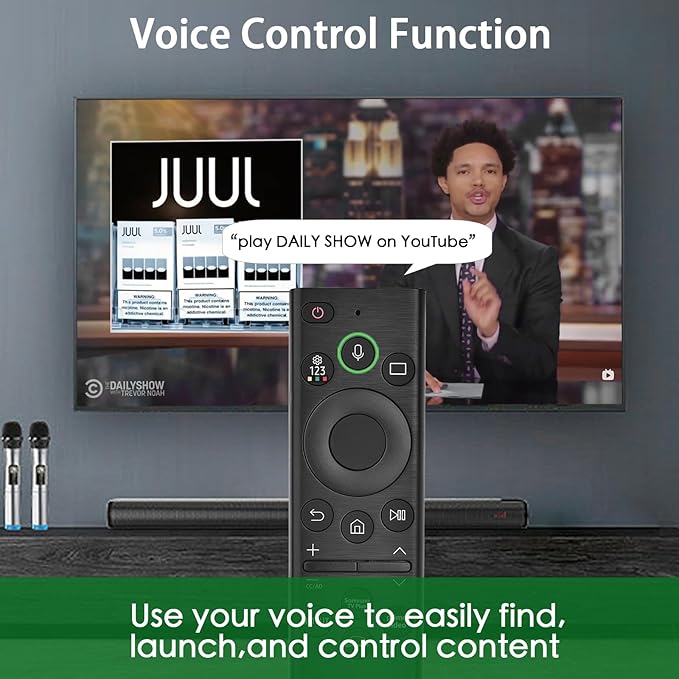 for Samsung Smart TV Voice Remote,for All 2019 to 2025 Samsung Remote,Replacement Control for The Frame/Crystal UHD/QLED/NEO QLED/Curved 4K 8K TVs