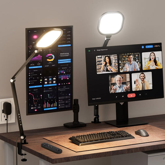 2 Packs Video Conference Light for Computer, Webcam, Video Recording