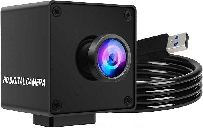 ELP High Speed Global Shutter USB3.0 Camera, 720P/200fps, 1200P/120fps, USB3.0/2.0 20Pin Wide Angle 83degree Cameras for Windows, Linux, Mac, Pi, Fast Frame AR0234 Webcam for PC Laptop Jetson Nano