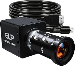 4K USB3.0 HDMI Industrial Camera,60fps H.264 High Speed with 10-55mm 5X Manual Zoom Lens Lightburn Camera,USB HDMI Simultaneous Output Plug&Play for TV Projector Video Conferencing Streaming