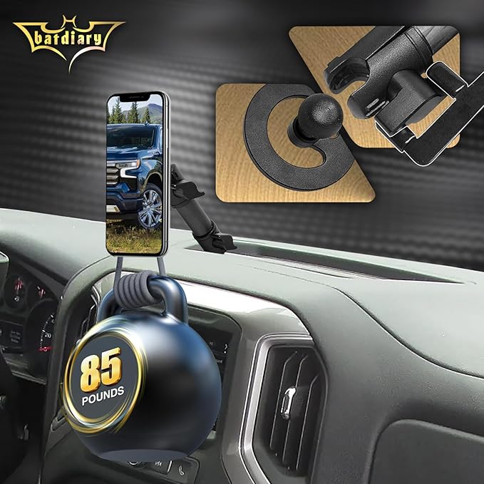 2024 Silverado 1500 Magnetic Phone Mount Compatible with 2019-2024 Chevy Silverado & 2019-2021 GMC Sierra Accessories Metal Cell Phone Holder Dash Platform Mount(No-Drill Installation)