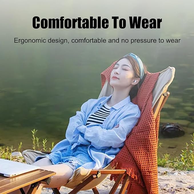 Sleep Earbuds, Wireless Bluetooth 5.3 Invisible Earbuds, Sleeping Headphones for Side Sleepers 35dB Comfortable Noise Cancelling, 28H Playtime Ear Buds, Touch Control Skin Color