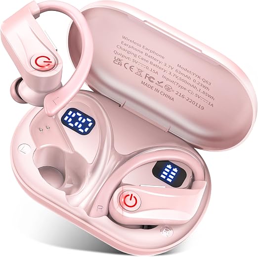 Wireless Earbuds Bluetooth 6.1 Sport Headphones with Earhooks and Mic - Image 6