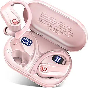 Wireless Earbuds Bluetooth 6.1 Sport Headphones with Earhooks and Mic - Image 1