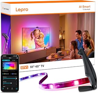 Lepro STV1 TV Backlight Camera LED Lights 11.8FT for 55-65 Inch TVs AI Tech - Image 1