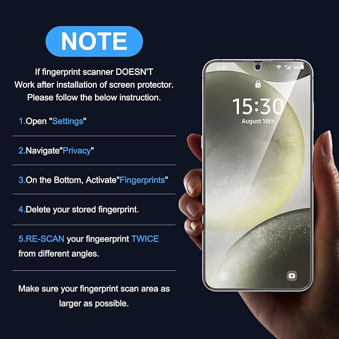 Uyiton UnBreak-Glass for Samsung Galaxy S22 Plus Screen Protector, [Ultrasonic Fingerprint Support][Auto-Alignment Frame] Scratch-Resistant Bubble-Free S22 Plus Screen Protector(6.8'' 5G), 2 Pack