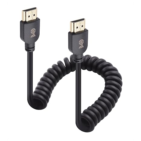 Cable Matters 48Gbps 8K HDMI Coiled Cable, 1-3ft