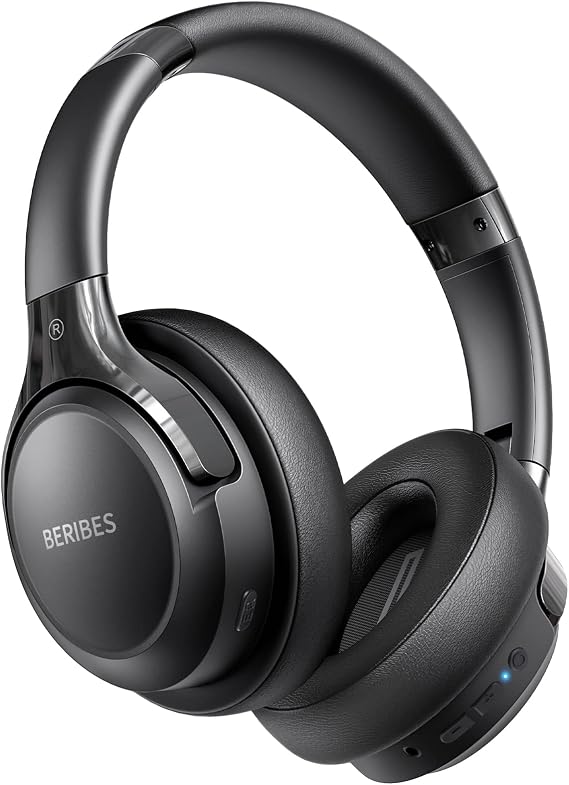BERIBES Bluetooth Headphones Over Ear Wireless HiFi Stereo Headsets 65H 6EQ