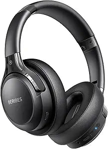 BERIBES Bluetooth Headphones Over Ear Wireless HiFi Stereo Headsets 65H 6EQ