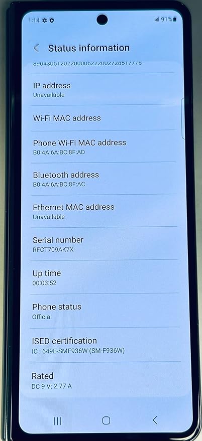 Samsung Galaxy Z Fold 4 5G US Version, 512GB, Burgundy - Unlocked (Renewed)