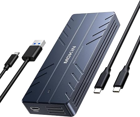 MOKiN 40Gbps M.2 NVMe SSD Enclosure, Thunderbolt for M1 Pro/Max Mac