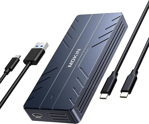 MOKiN 40Gbps M.2 NVMe SSD Enclosure, Thunderbolt for M1 Pro/Max Mac