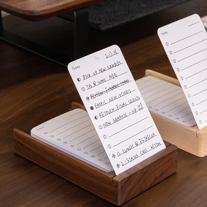 muso wood Daily To Do List Planner - 100 To Do List Cards - Undated Daily Planner Notepad for Desk Accessories and Supplies, Enhanced Productivity, Work Office Accessories