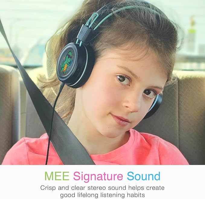 MEE audio KidJamz KJ55 Wired Children’s Headphones with 3.5mm Plug (Black, AUX Standard)