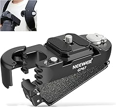 NEEWER Backpack Camera Clip Mount with Square QR Plate, Upgraded Safety Latch, Quick Release Camera Belt Clip Backpack Strap Compatible with PD QR System Canon Nikon Sony DSLRs, GP67 - Image 1