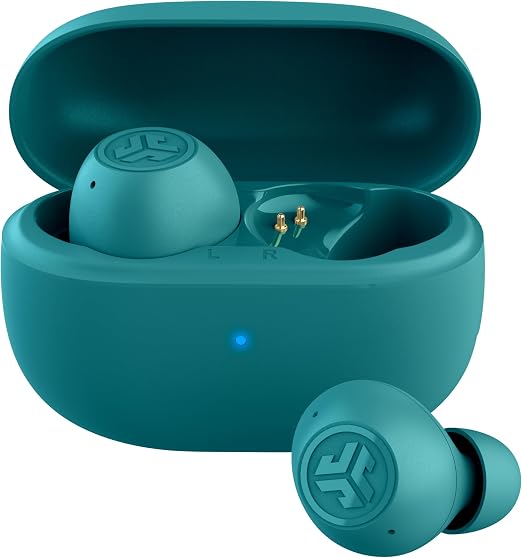 JLab Go Pop ANC True Wireless Earbuds with Dual Connect, Teal