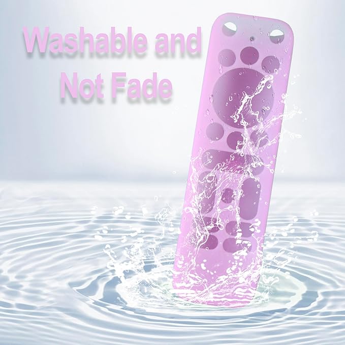 Luminous Purple Remote Case Fit for 2025 Onn Google TV Box 4K pro Remote Lightweight Anti-Slip Skin-Friendly Silicone Skin Sleeve