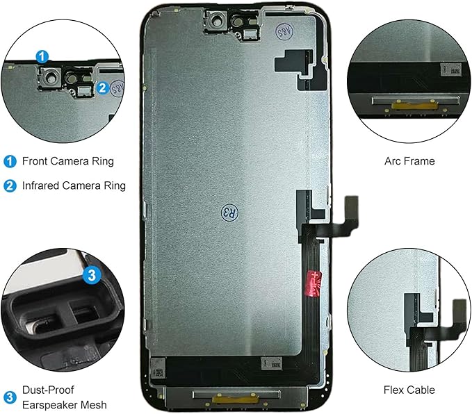 DIGI4U LCD for iPhone 16 Pro Max Screen Replacement, 6.9''[3D Touch][Small Notch] Screen for iPhone 16 Pro Max Display Digitizer Assembly, with Repair Tools for iPhone 16 Pro Max LCD