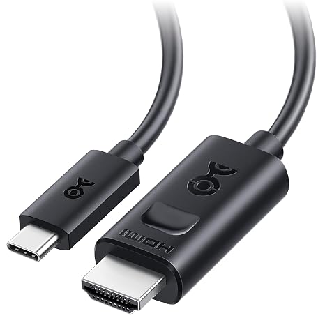 Cable Matters Unidirectional USB C to HDMI 2.1 Cable, 6ft, Black