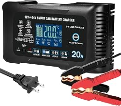 20A Car Battery Charger, 12/24V Smart Trickle Charger & Maintainer - Image 1