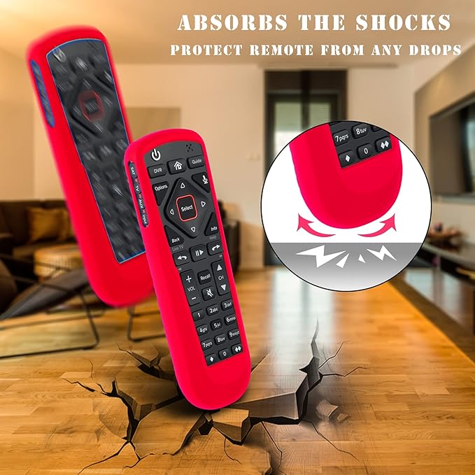 3 Pack Cover for Dish Network Remote, Case for Dish TV Remote Control 52.0/54.0 Replacement, Silicone Skin Sleeve Glow in The Dark Green Blue Purple