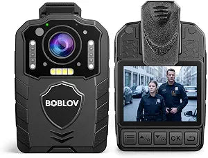BOBLOV KJ25 1080P Body Camera, 10-13H Battery Night Vision Body Cam