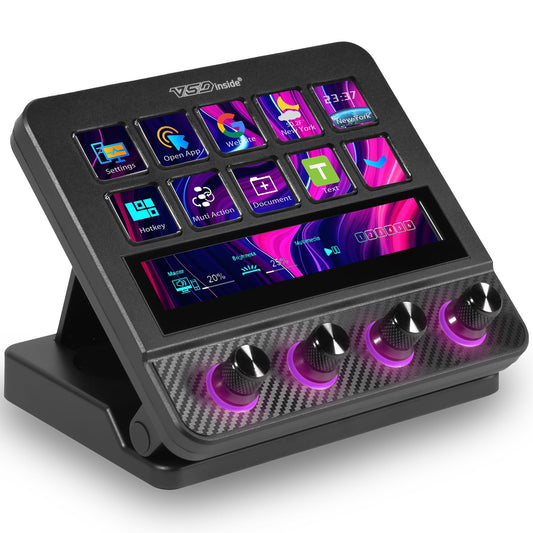 VSD N4 Pro Stream Controller Streaming Deck, Audio and Studio Controller