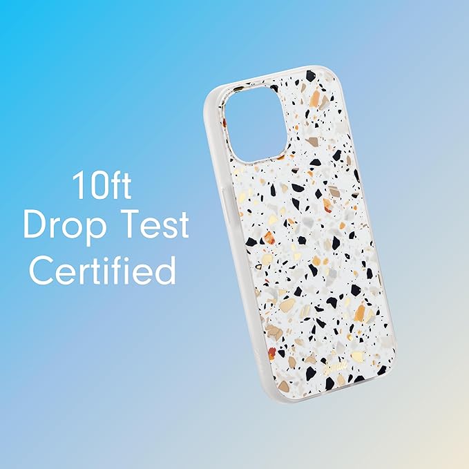 Sonix Case for iPhone 15 Pro Max | Compatible with MagSafe | 10ft Drop Tested | Marble Terrazzo Confetti