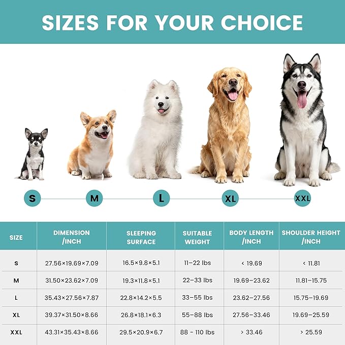 Dog Beds for Extra Large Dogs 39x32 Inch, Comfort-Sided Orthopedic XL Dog Bed Couch with Breathable Shredded Memory Foam, Faux Rabbit Fur Pet Bed, Non-Detachable, Non-Slip, Machine Washable