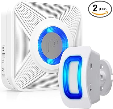 Fosmon WaveLink Wireless Driveway Alarm Chime, 1 Sensor 1 Receiver