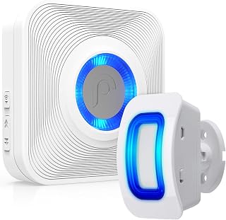 Fosmon WaveLink Wireless Driveway Alarm Chime, 1 Sensor 1 Receiver
