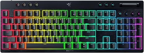 Razer BlackWidow V4 Low Profile Wireless Gaming Keyboard, Orange Switches