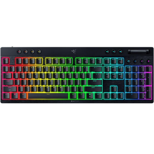 Razer BlackWidow V4 Low Profile Wireless Gaming Keyboard, Orange Switches