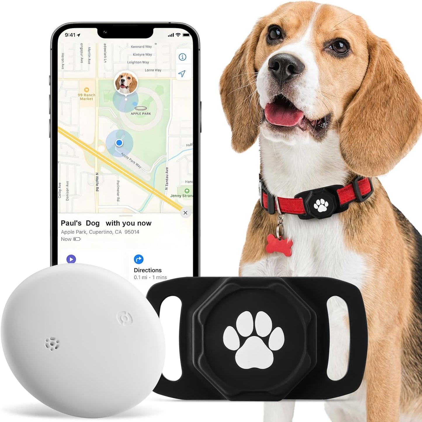 Smart Pet Tracker for Collar — Real-Time Location, No Monthly Fee