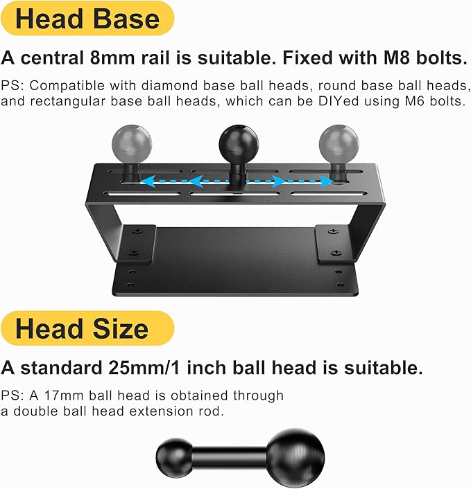 Dash Mount Phone Holder Compatible with 2015-2020 F150 2017-2022 F250 F350 Metal Cellphone Mounting Bracket Stand for Most CellPhones