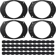 6x9 to 6.5 Speaker Adapter Spacer with Foam Strips, 4 Set - Image 1