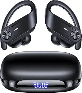 TAGRY Hybrid Active Noise Cancelling Wireless Ear Buds 80 Hrs Playtime Hi-Res Stereo Quality Bluetooth Earbuds with Transparency Mode Headphones Bluetooth Earhooks ANC Earphones for Work