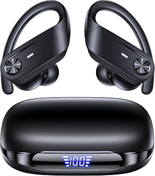 TAGRY Hybrid Active Noise Cancelling Wireless Ear Buds 80 Hrs Playtime Hi-Res Stereo Quality Bluetooth Earbuds with Transparency Mode Headphones Bluetooth Earhooks ANC Earphones for Work